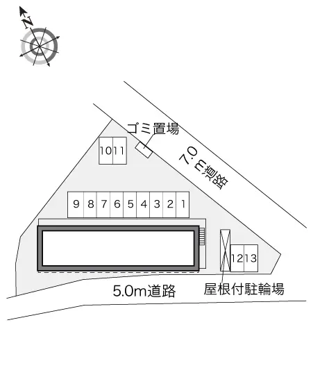 ★手数料０円★枚方市藤阪元町　月極駐車場（LP）